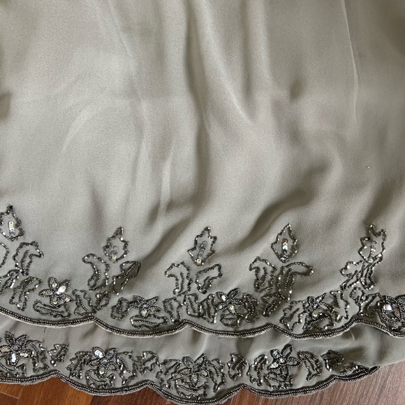 A Pea in the Pod Gray Beaded Maternity Dress - Picture 7 of 7